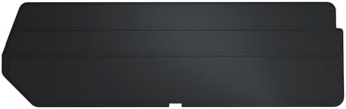 Akro-Mils 40234 Plastic Length Dividers for AkroBins Stackable Storage Bins Model 30234, Custom Storage Inserts for Tools, Crafts & Supplies, 6-Pack, Black