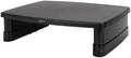Amazon Basics Height Adjustable Monitor Stand Riser with Storage Organizer, 3-Level Stackable Design, Durable ABS Plastic, Supports up to 22lbs, for Monitors & Laptops, Black