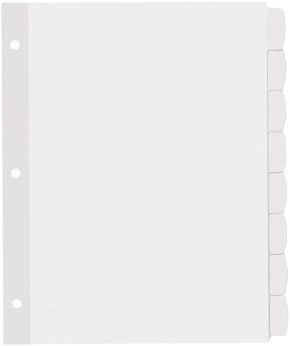 Avery® Big Tab™ Printable Label Dividers, 8-Tab, White, 120 Sets