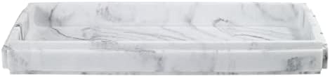 Avanti Linens - Vanity Tray, Resin Countertop Organizer, Marble Inspired Bathroom Decor (Catania Collection)