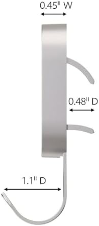 3M CLAW 15 lb. 2 Drywall Silver Hooks & 2 Extra Picture Hangers, Heavyweight Hanging Solution for Backpacks, Jackets, Pictures and Room Decor, Cute Wall Hooks - 4 Pack