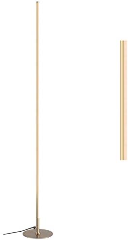 JONATHAN Y Iris 59.5" Modern LED Integrated Floor Lamp Metal, Gold