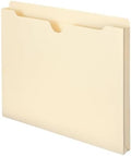 Smead File Jacket, Reinforced Straight-Cut Tab, 1" Expansion, Letter Size, Manila, 50 per Box (75520)
