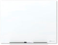 Quartet Magnetic Glass Dry Erase White Board, 4' x 3' Anti-Glare Whiteboard for Wall, InvisaMount Frameless, White (Q014735F01IMW)
