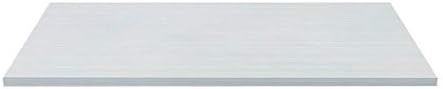 Monoprice Desk Table Top Shelf for Sit-Stand Height Adjustable Desks, 47.2" x 29.5" rectangular 1" thick, pre-drilled holes, White - Workstream Collection