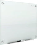 Quartet Whiteboard, Glass Dry Erase Board, Magnetic, 6' x 4', Infinity Frameless Mounting, White Surface, Accessory Tray, 1 Dry Erase Marker and 2 Glass Board Magnets (G7248W)