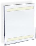 Azar Displays 122027 Self Adhesive Clear Acrylic Wall Sign Holder Frame 5" W x 7" H Portrait/Vertical, 10-Pack