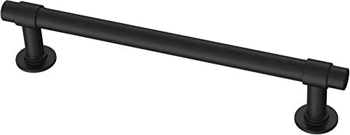 Franklin Brass Francisco (10-Pack) Cabinet Handles 5-1/16" Hole Center Pulls | Matte Black Hardware Kitchen Door, Drawers, Dressers, Furniture P29618Z-FB-B