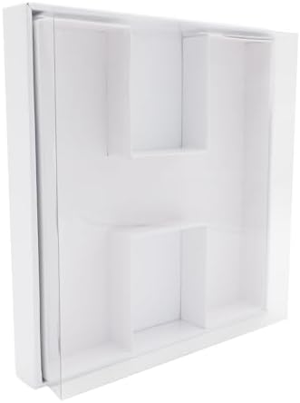 12" Fillable Cardboard Letter Charcuterie Gift Cupcake Box With Cover Sweets Packaging (H)
