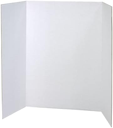 Pacon Presentation Boards, Single Wall, White, 48" x 36", 12 Count