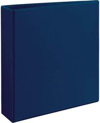 Avery 79802 EZD Nonstick View Binder, 2-Inch Capacity, 8-1/2-Inch x11-Inch, Navy