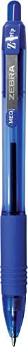 Zebra Pen Z-Grip Retractable Ballpoint Pen, Blue Ink, 1.0mm, 12-Pack