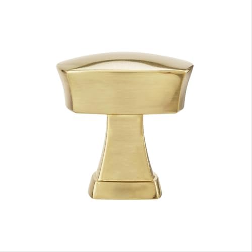 Amerock 10 Pack 1-1/4" Square Stature Golden Champagne Cabinet Knob