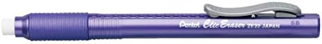 Pentel ZE22V, Clic Eraser Grip, Retractable Eraser, Violet Barrel, Box of 12