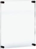 Azar Displays 105530-BLK Acrylic Floating Double Panel Wall Frame,22" x 28" Graphic Size, Overall Frame Size: 26" x 32", Black