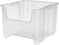 Akro-Mils Stak-N-Store Stackable Storage Bins, 17.5"x16.5"x12.5", Clear 2Pk