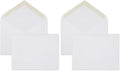 Mead Standard A2 Invitation Envelopes, Gummed Closure, 4-3/8" X 5-3/4", Premium 24-lb Paper, White, 100 per Box (CO198) (Pack of 2)