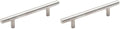 Amerock | Cabinet Pull | Stainless Steel | 3-3/4 inch (96 mm) Center to Center | Bar Pulls | 2 Pack | Drawer Pull | Drawer Handle | Cabinet Hardware