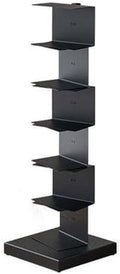 Invisible Floating Bookshelf With Metal Spine Wall Mounted Storage For Books And Decor, Space-Saving Display Unit For Home And Office Use(Black,Small)