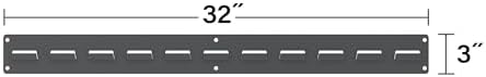 Akro-Mils 30632 Heavy Duty Wall Mount Garage Storage Steel Louvered Rail | Wall Storage Bin Hanging Organizer System for AkroBins, 32-Inch W x 3-Inch H, 2-Pack, Grey