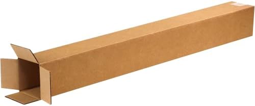 BOX USA 5x5x36 Tall Corrugated Boxes, Tall, 5L x 5W x 36H, Pack of 25 | Shipping, Packaging, Moving, Storage Box for Home or Business, Strong Wholesale Bulk Boxes