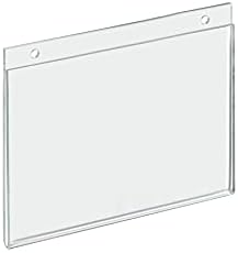 Azar Displays 162721 7-Inch Width by 5.5-Inch Height Wall U-Frame with Pre-Cut Hanging Holes, 10-Pack