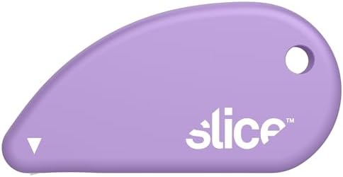 Slice Micro Safety Cutter | Safe Ceramic Box Cutter Lasting 11x Longer than Metal | Keychain Box Opener | 1 Pack | Lavender