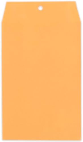 Mead Envelopes, 6" x 9", Clasp Closure, Brown Kraft All-Purpose 24-lb Paper Mailing Envelopes, 25 Count (76018)
