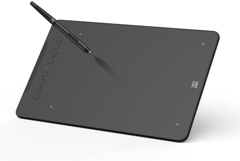 XPPen Deco mini7W V2 Wireless Drawing Tablet, 16384 Levels Pressure Digital Drawing Pad for PC, 7x4.37 Inch Art Tablet with 8 Shortcut Keys, Bluetooth 5.0, Support Windows/macOS/Android/ChromeOS/Linux