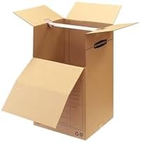 ‎Bankers Box 3-Pack Short Wardrobe Moving Boxes, 20" x 20" x 40"