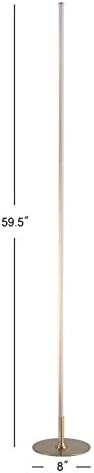 JONATHAN Y Iris 59.5" Modern LED Integrated Floor Lamp Metal, Gold