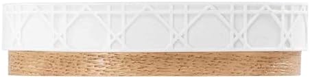 Nicole Miller - Soap Dish, Durable Resin Countertop Accessories, Ideal for Bathroom or Kitchen, Dorm Room Essentials (Lena Collection, White)