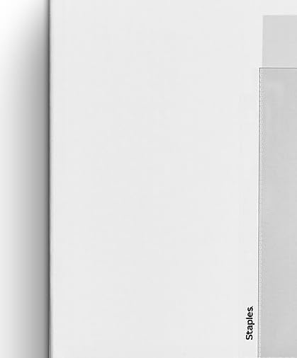 Staples Sheet Protectors, 8.5x11 Inch, Top-Loading, Clear, 100-Pack | 3-hole punched, 2.4 mil pages protect documents in standard binders.