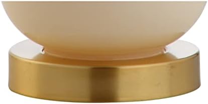 JONATHAN Y Anya Gourd Glass Table Lamp 20.5", Ivory
