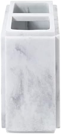 Avanti Linens - Toothbrush Holder, Resin Countertop Decor, Marble Inspired Bathroom Accessories (Catania Collection)