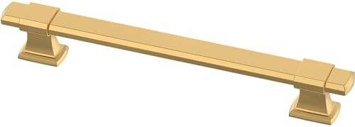 Franklin Brass 5 Pack Modern Gold Adjustable Drawer Pulls Kitchen Cabinet Handles Cupboard Knobs and Dressers Fits 1-3/8 to 6-5/16 inch (35–160mm) Hole Center | Adjusta-Pull™