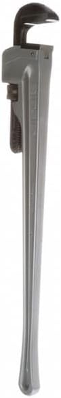 RIDGID 31110 Model 836 36" Aluminum Straight Pipe Wrench with 5" Pipe Capacity, 40% Lighter Aluminum Straight Plumbing Wrench with I-Beam Handle