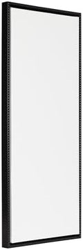 Kate and Laurel Sylvie Blank Framed Canvas Wall Art, 18x40 Black Beaded, Vintage Modern Empty Canvas for Paint-Your-Own Art, Ready to Paint Premium Canvas Already Framed