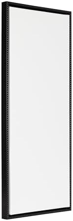 Kate and Laurel Sylvie Blank Framed Canvas Wall Art, 18x40 Black Beaded, Vintage Modern Empty Canvas for Paint-Your-Own Art, Ready to Paint Premium Canvas Already Framed