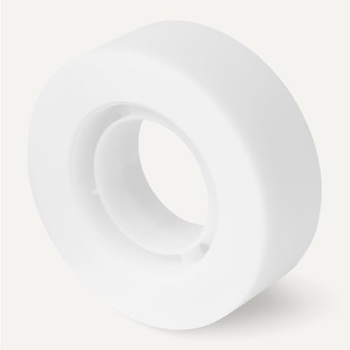 Amazon Basics Matte Finish Invisible Tape, 3/4" x 1000" (27.78 Yards), Translucent, 12-Pack