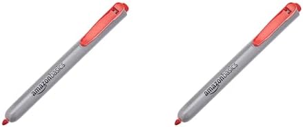 Amazon Basics Retractable Permanent Markers, Quick Drying Fade Resistant Ink, Versatile Art Supplies for Drawing, for Home, School, and Office Use, Assorted Colors, 12 Count (Pack of 2)