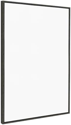 Kate and Laurel Sylvie Blank Framed Canvas Wall Art; 31.5x41.5 Dark Gray; Modern Empty Canvas for Paint-Your-Own Art; Ready to Paint Premium Canvas Already Framed