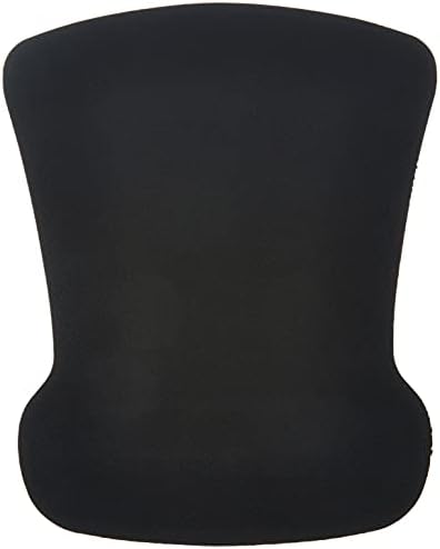 Amazon Basics Ergonomic Mouse Pad with Wrist Support for Pain Relief, Gel-Filled Cushion, Non-Slip Rubber Grip Base, 10.1 x 8.1 Inches, Black