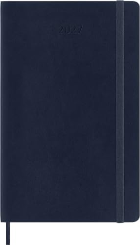 Moleskine 2027 12-Month Weekly Planner, Large, Sapphire Blue, Softcover