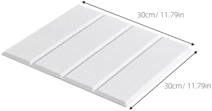 12pcs White Polyester Fiber Bulletin Boards with Soundproof and Self-Adhesive Features, Modern Aesthetic Pin Boards for Walls, for Commercial Spaces and Offices