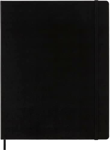 Moleskine Notebook, XXL, Ruled, Black, Hard Cover (8.5 x 11)