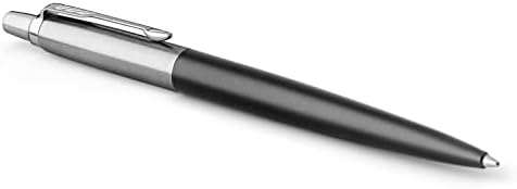 Parker Jotter Ballpoint Pen Bond Street Black with Chrome Trim Medium Point Blue Ink Gift Box (1953184)