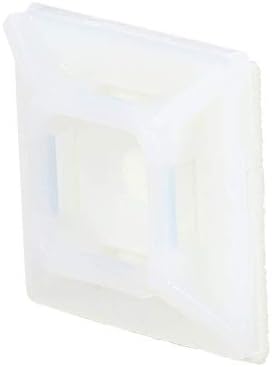 3M Cable Tie Mounting Base, Adhesive, 0.75 in x 0.75 in, Bag of 100
