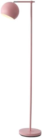 JONATHAN Y Eva 58.5" Pink Metal Floor Lamp with Adjustable Globe Shade
