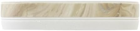 IZOD – Soap Dish, Hand-Painted Resin with Color-Blocked Marbled Detail, Perfect for Holding Bar Soap or Sponges on Bathroom & Kitchen Counters (Tidal)